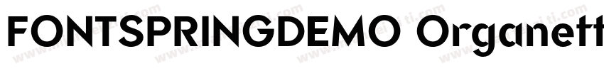 FONTSPRINGDEMO OrganettoExpUltraBol字体转换